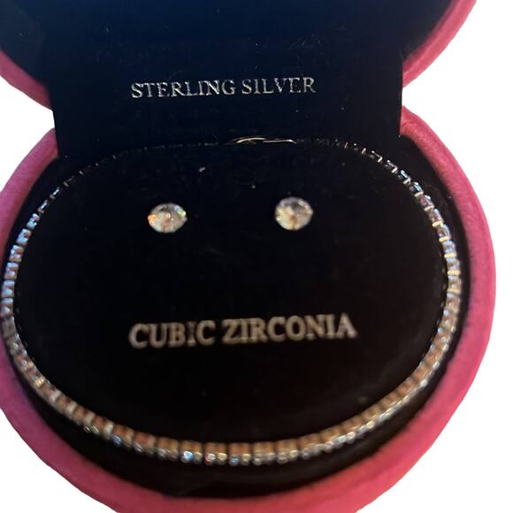 Giani Bernini 2-Pc Set Cubic Zirconia/Sterling Silver Bracelet & Stud Earrings - Picture 4 of 9